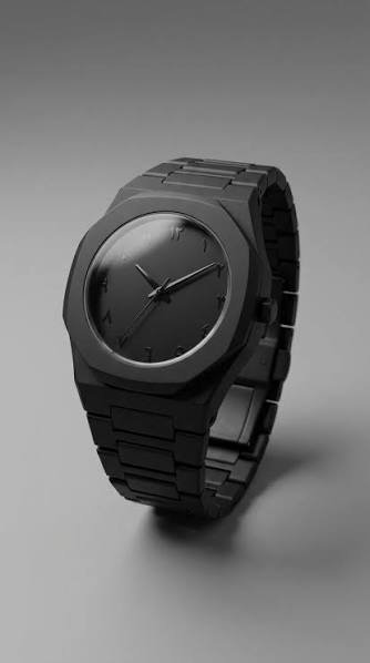 Black Aura Watch With High Quality Strap Waterproof with premium packing Free Delivery